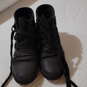 Wedge sneakers boots